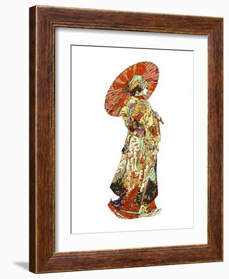 Hikifurisode Ex-Machina-HR-FM-Framed Art Print