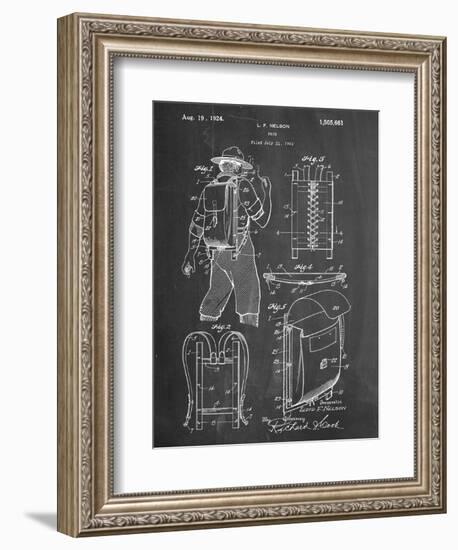 Hiking And Camping Backpack Patent-null-Framed Premium Giclee Print