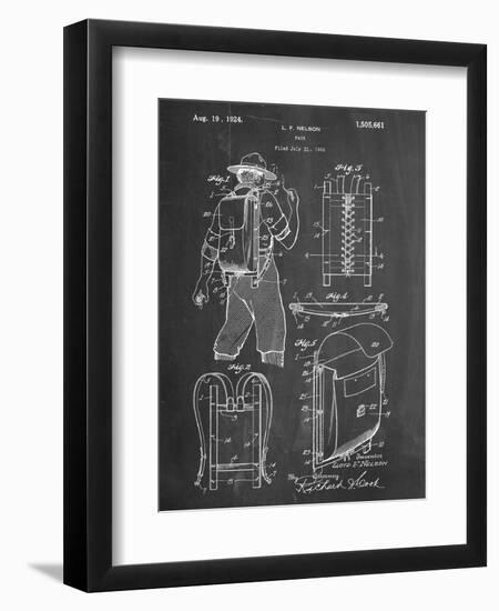 Hiking And Camping Backpack Patent-null-Framed Premium Giclee Print