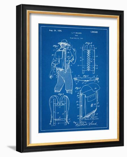 Hiking And Camping Backpack Patent-null-Framed Art Print