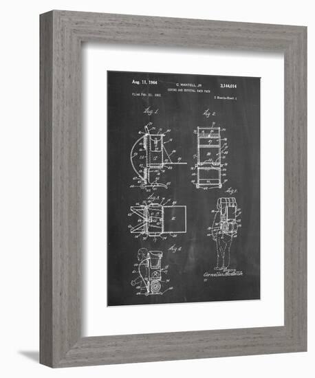 Hiking And Camping Backpack Patent-null-Framed Premium Giclee Print