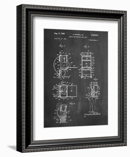 Hiking And Camping Backpack Patent-null-Framed Premium Giclee Print