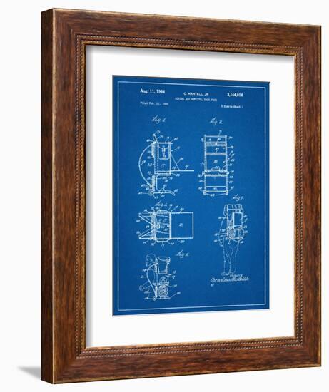 Hiking And Camping Backpack Patent-null-Framed Premium Giclee Print