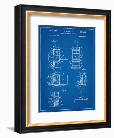 Hiking And Camping Backpack Patent-null-Framed Premium Giclee Print