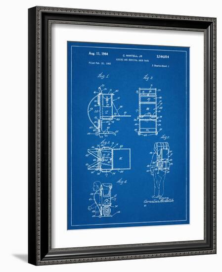 Hiking And Camping Backpack Patent-null-Framed Art Print