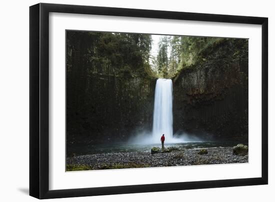 Hiking At Abiqua Falls. Willamette Valley, Oregon-Justin Bailie-Framed Photographic Print