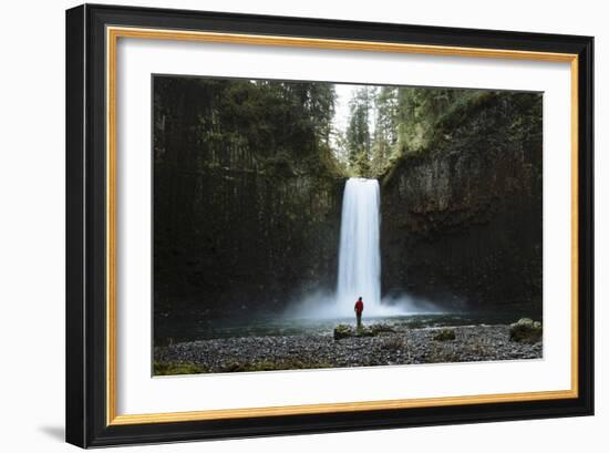 Hiking At Abiqua Falls. Willamette Valley, Oregon-Justin Bailie-Framed Photographic Print
