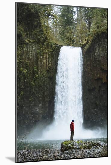 Hiking At Abiqua Falls. Willamette Valley, Oregon-Justin Bailie-Mounted Photographic Print