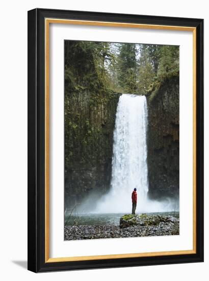 Hiking At Abiqua Falls. Willamette Valley, Oregon-Justin Bailie-Framed Photographic Print