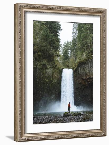 Hiking At Abiqua Falls. Willamette Valley, Oregon-Justin Bailie-Framed Photographic Print