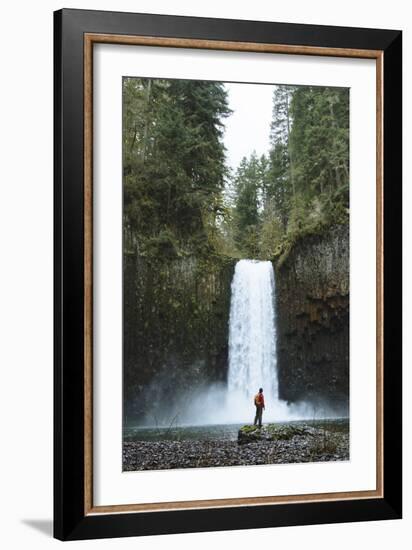 Hiking At Abiqua Falls. Willamette Valley, Oregon-Justin Bailie-Framed Photographic Print