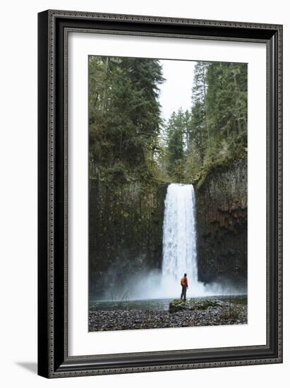 Hiking At Abiqua Falls. Willamette Valley, Oregon-Justin Bailie-Framed Photographic Print