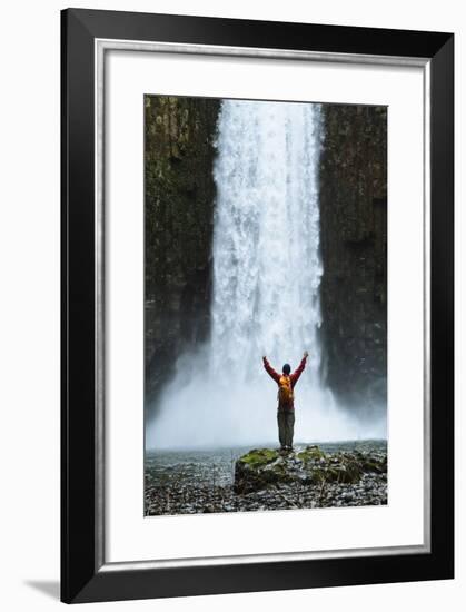 Hiking At Abiqua Falls. Willamette Valley, Oregon-Justin Bailie-Framed Photographic Print