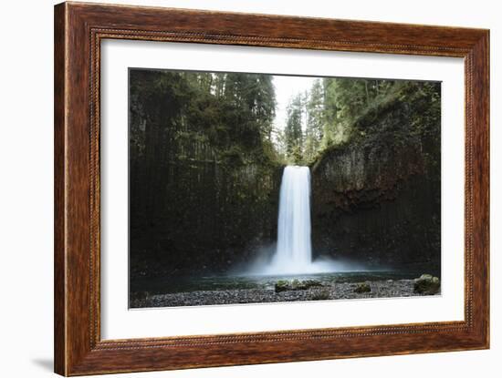 Hiking At Abiqua Falls. Willamette Valley, Oregon-Justin Bailie-Framed Photographic Print