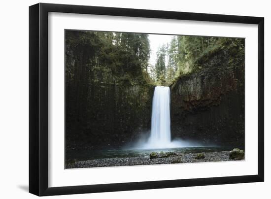 Hiking At Abiqua Falls. Willamette Valley, Oregon-Justin Bailie-Framed Photographic Print