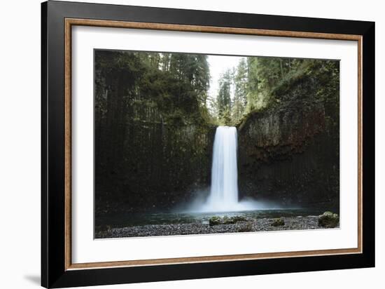 Hiking At Abiqua Falls. Willamette Valley, Oregon-Justin Bailie-Framed Photographic Print