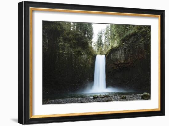 Hiking At Abiqua Falls. Willamette Valley, Oregon-Justin Bailie-Framed Photographic Print