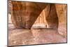 Hiking at Slide Arch, Paria Canyon, Vermillion Cliffs Wilderness, Utah-Howie Garber-Mounted Photographic Print