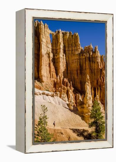 Hiking in Bryce Canyon National Park Utah, United States of America, North America-Michael DeFreitas-Framed Premier Image Canvas