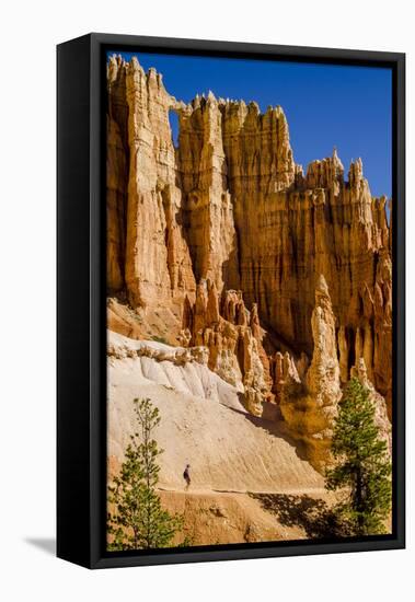 Hiking in Bryce Canyon National Park Utah, United States of America, North America-Michael DeFreitas-Framed Premier Image Canvas