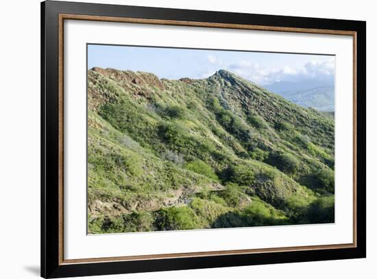 Hiking in Diamond Head State Monument (Leahi Crater)-Michael DeFreitas-Framed Photographic Print