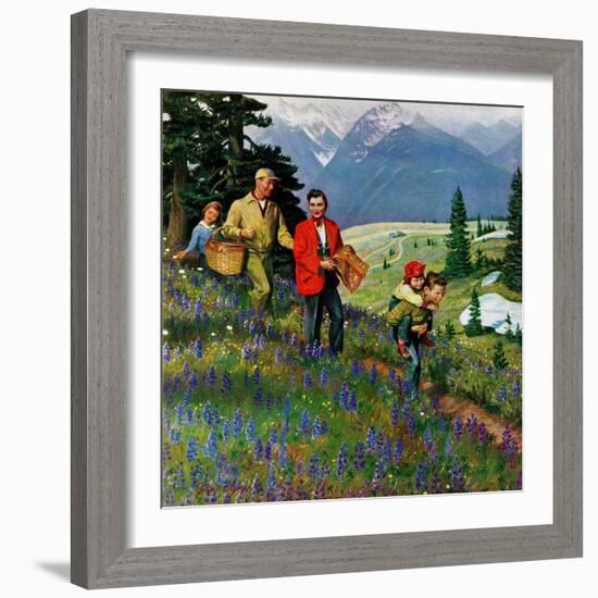 "Hiking in Mountains", May 31, 1952-John Clymer-Framed Giclee Print