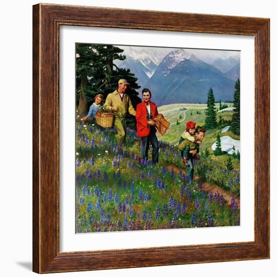 "Hiking in Mountains", May 31, 1952-John Clymer-Framed Giclee Print