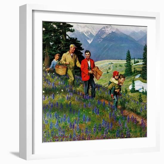"Hiking in Mountains", May 31, 1952-John Clymer-Framed Giclee Print
