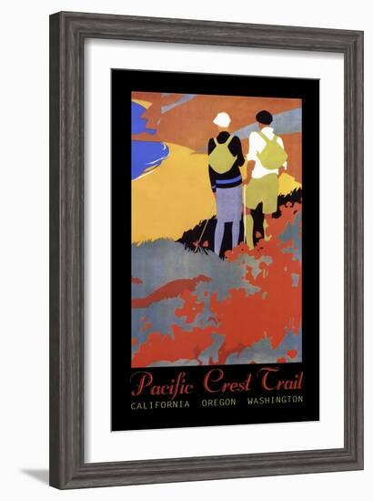 Hiking Poster-Vintage Lavoie-Framed Giclee Print