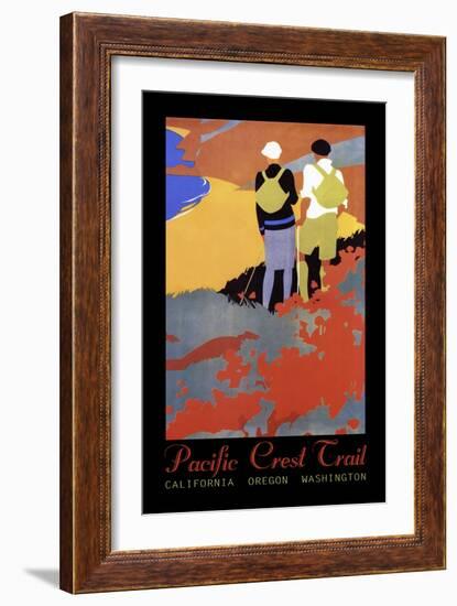 Hiking Poster-Vintage Lavoie-Framed Giclee Print