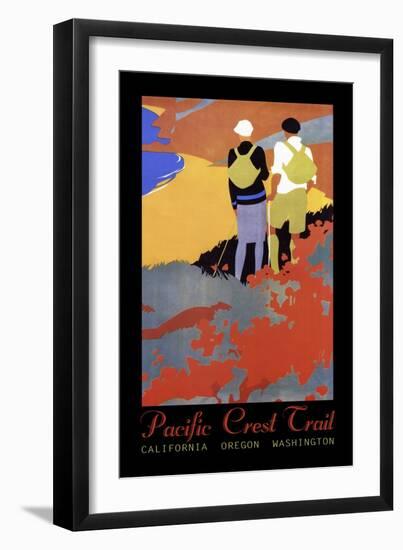 Hiking Poster-Vintage Lavoie-Framed Giclee Print