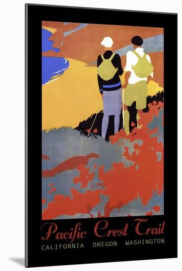 Hiking Poster-Vintage Lavoie-Mounted Giclee Print