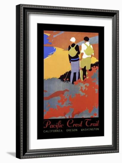 Hiking Poster-Vintage Lavoie-Framed Giclee Print