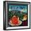 Hil Pak Orange Label - Lindsay, CA-Lantern Press-Framed Art Print