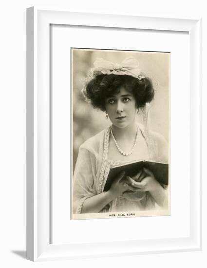 Hilda Coral, British Actress, C1900s-Lallie Charles-Framed Giclee Print