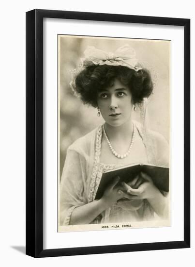 Hilda Coral, British Actress, C1900s-Lallie Charles-Framed Giclee Print