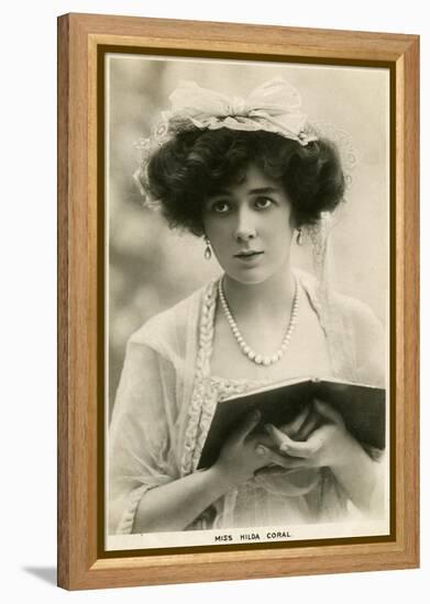 Hilda Coral, British Actress, C1900s-Lallie Charles-Framed Premier Image Canvas