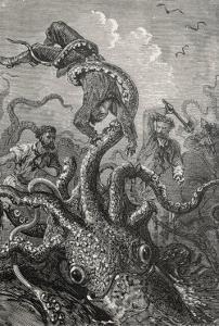 20,000 Leagues Under the Sea: The Squid Claims a Victim by Hildebrand