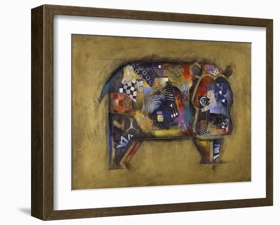 Hildi the Hippo-John Douglas-Framed Giclee Print