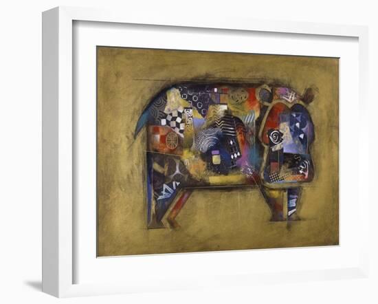 Hildi the Hippo-John Douglas-Framed Giclee Print