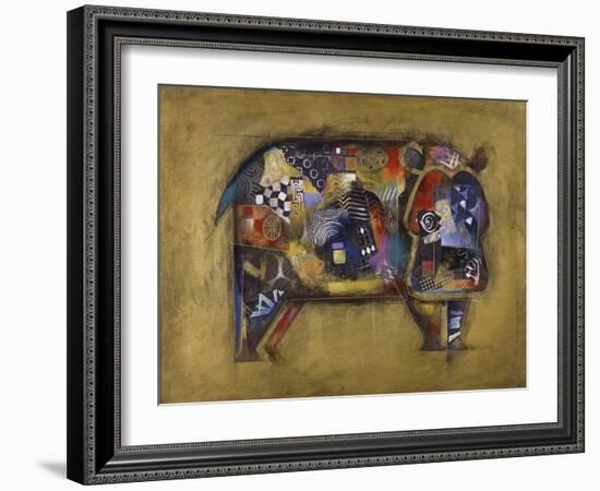 Hildi the Hippo-John Douglas-Framed Giclee Print