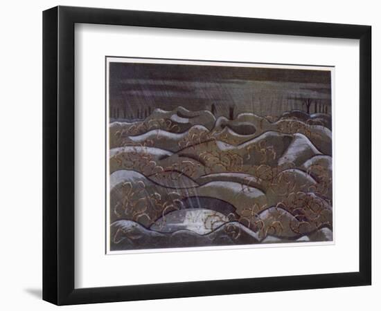 Hill 60 from the Cutting, British Artists at the Front, Continuation of the Western Front, c.1918-Paul Nash-Framed Giclee Print