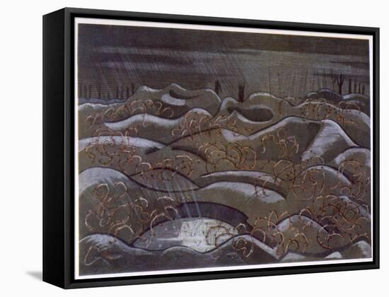 Hill 60 from the Cutting, British Artists at the Front, Continuation of the Western Front, c.1918-Paul Nash-Framed Premier Image Canvas
