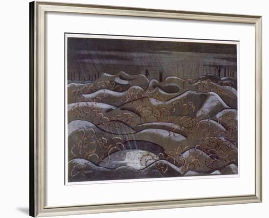Hill 60 from the Cutting, British Artists at the Front, Continuation of the Western Front, c.1918-Paul Nash-Framed Giclee Print