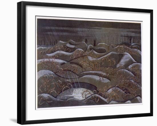 Hill 60 from the Cutting, British Artists at the Front, Continuation of the Western Front, c.1918-Paul Nash-Framed Giclee Print