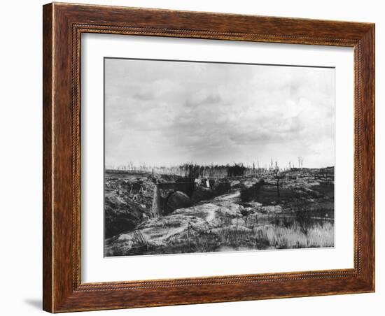 Hill 60 WWI-Robert Hunt-Framed Photographic Print