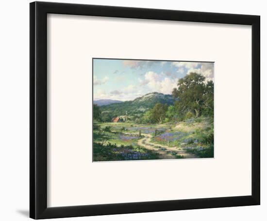 Hill Country Evening-Larry Dyke-Framed Art Print