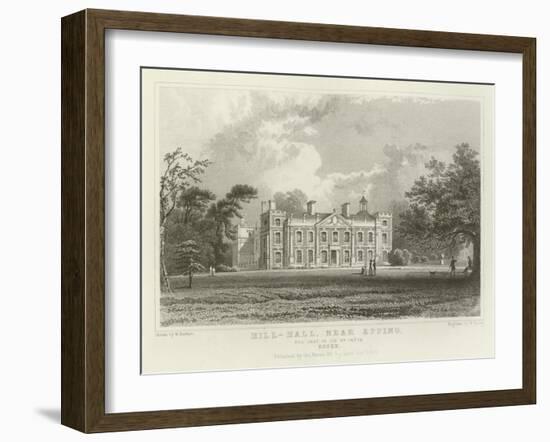 Hill-Hall, Near Epping, the Seat of Sir William Smyth, Essex-William Henry Bartlett-Framed Giclee Print