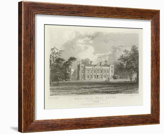Hill-Hall, Near Epping, the Seat of Sir William Smyth, Essex-William Henry Bartlett-Framed Giclee Print