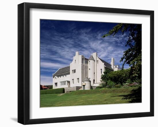 Hill House, Built 1902-1904 by Charles Rennie Mackintosh, Helensburgh, Scotland-Adam Woolfitt-Framed Photographic Print